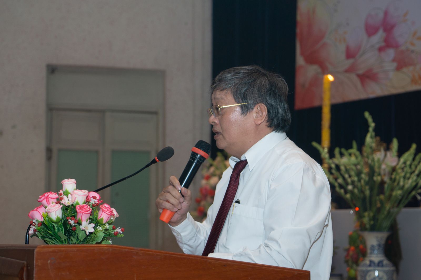 PGS. TS. Huỳnh Nghĩa - Phó Trưởng khoa Y phát biểu tại biểu lễ